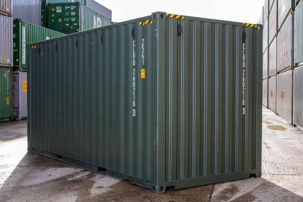 20ft-green-high-cube-3 20Ft Shipping Container (One Trip) – Dark Green