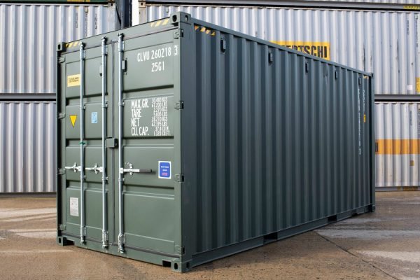 20ft-green-high-cube-5 20Ft Shipping Container (One Trip) – Dark Green