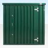 257-4M-Green-Store-Front 4m x 2.1m Powder Coated Flat Packed Store