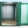 257-4M-Green-Store-Front_Open 4m x 2.1m Powder Coated Flat Packed Store