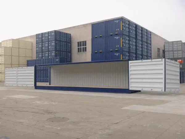714-40ft-FSA-High-Cube-Doors-Open 40Ft Full Side Access Container High Cube (9′ 6″ High)